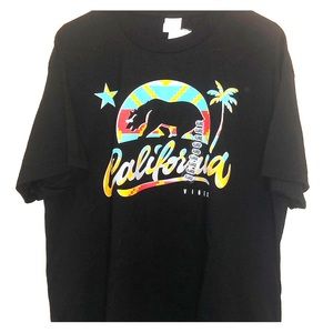 Men’s California t-shirt (black) size x-large
